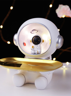 特大号宇航员托盘星系守护太空人玄关家居收纳摆件生日七夕礼物