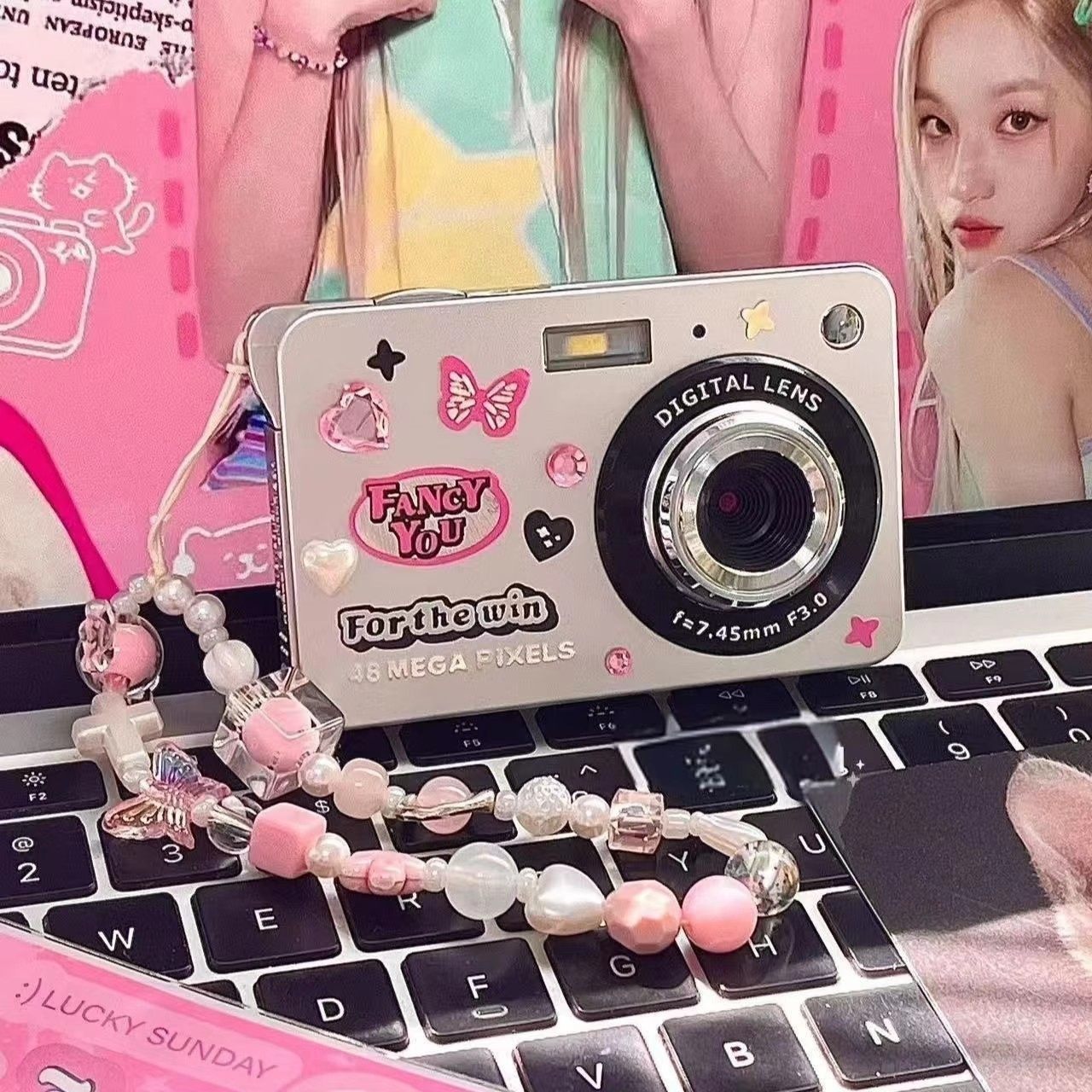 Campus Retro Ccd Camera M08 Student Party High-Definition Digital Camera Small Card Machine Travel Can Take Pictures