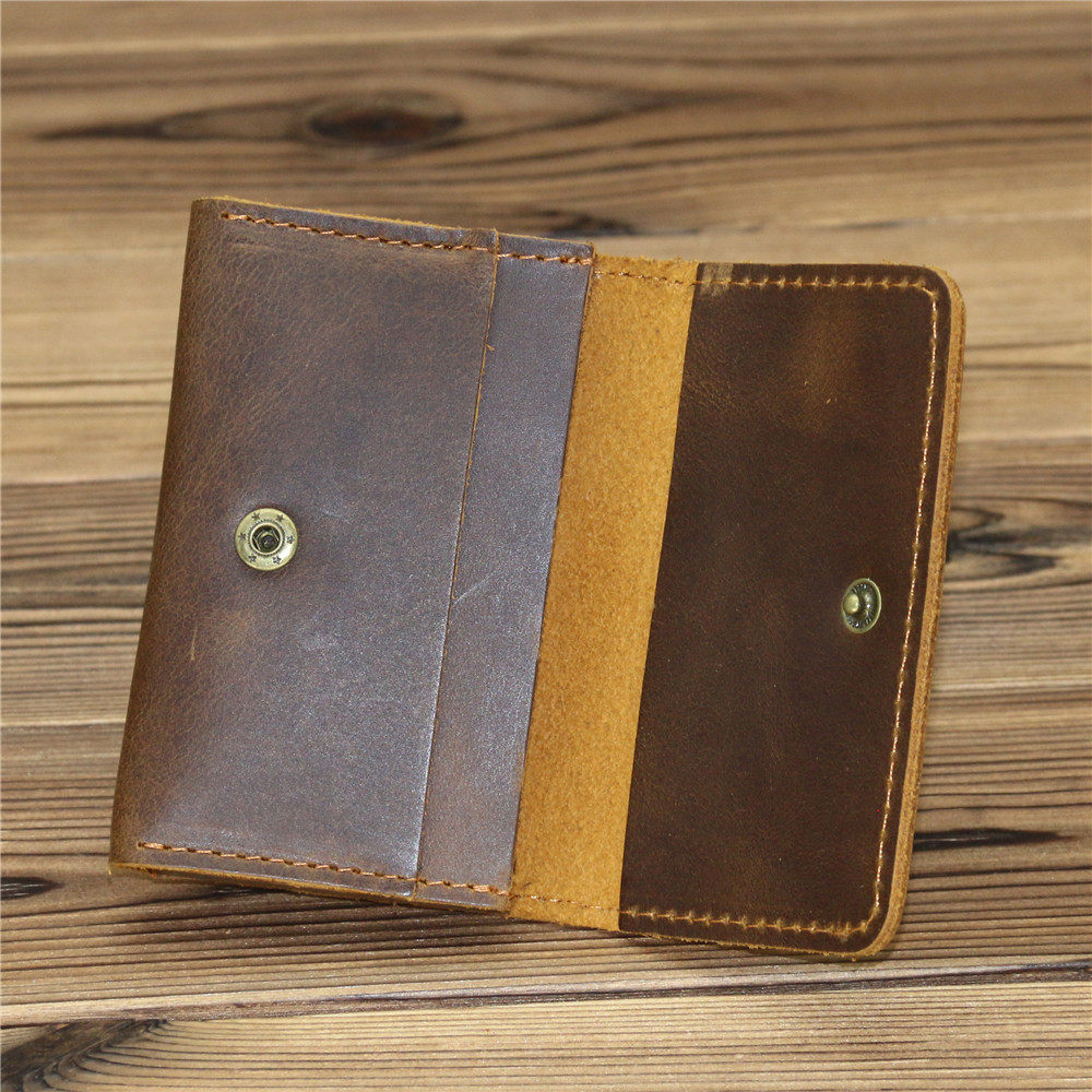 1070 manufacturers first layer cowhide men's card bag driver's license leather case organ credit bank card bag coin purse