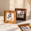 Modern Minimalist Photo Frame American-Style Wood Grain Square Photo Frame Desktop Decoration Ornament New Chinese-Style Photo Frame Creative Photo Frame