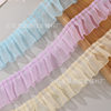 Factory direct 4cm snow yarn lace pleated mesh lace accessories handmade diy clothing skirt lace belt