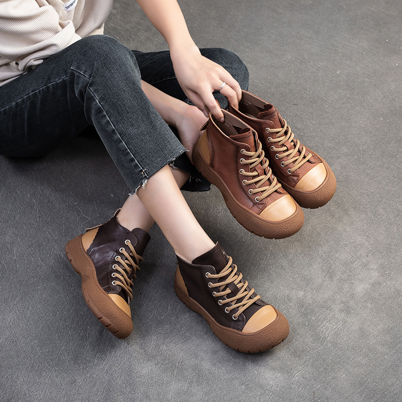(Mới) Mã B2380 Giá 2390K: Giày Boot Cổ Thấp Nữ Jiaime Hàng Mùa Xuân Thu Đông Phục Cổ Cổ Điển Giày Dép Nữ Chất Liệu G05 Sản Phẩm Mới, (Miễn Phí Vận Chuyển Toàn Quốc).