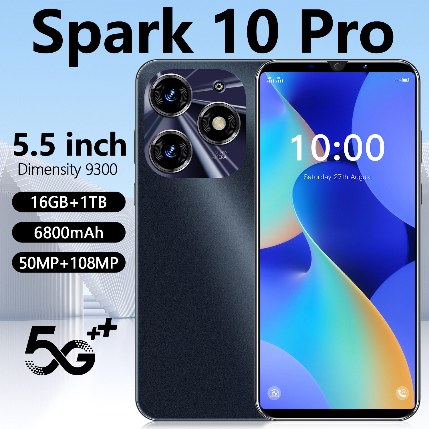 เครื่องภาษาต่างประเทศใหม่ Spark 10 Pro สมาร์ทโฟนข้ามพรมแดน 1...