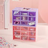 Yuemu Stationery Authentic Sanrio Cotton Candy Jiugongge Storage Box Desktop Organizing Jewelry Dustproof Drawer