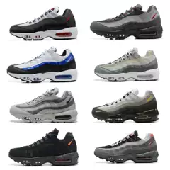 Putian Pure Original Cross-Border Air Max95 Air Cushion Shoes Black and White Joint 3m Reflective Men's and Women's Couple Sports Running Shoes