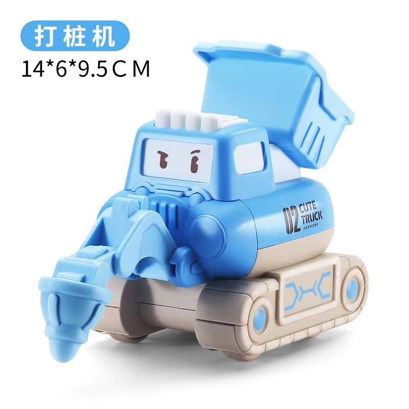 Q萌儿童玩具男孩按压小汽车救护警车卡通耐摔滑行地摊热卖批发3-4