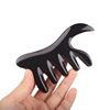 Natural White Buffalo Horn Scraping Head and Facial Massage Comb Multifunctional Phoenix Tail Comb Yak Horn Comb Gift