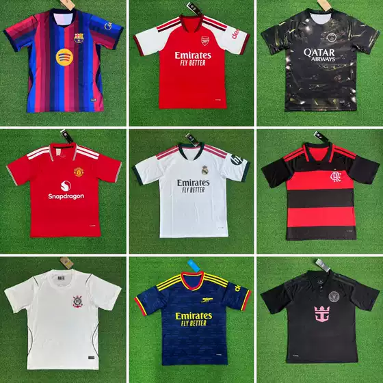 2627 Club's New Season Thai Version Football Jerseys: Barcelona, Juventus, Arsenal, Paris, Atletico Madrid, Chelsea