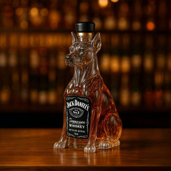 Cross-Border Wholesale High Borosilicate Glass Craft Wine Bottle Home Transparent Glass Puppy Shape Wine Bottle Decanter