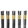 Wholesale alloy chopsticks 5 pairs of chopsticks non-moldy family new healthy meal alloy chopsticks non-slip temperature resistant chopsticks supply