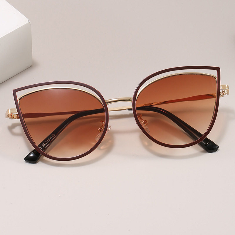 New Internet Celebrity Large Frame Pure Elegant Glasses Frame Ins Retro Cat's Eye Elegant Style Women's Short-sighted Flat Glasses