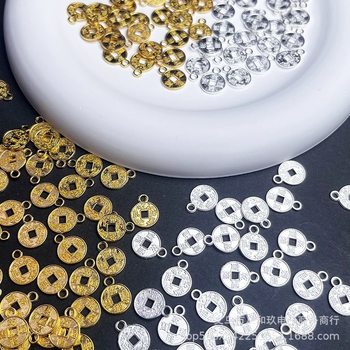 9X12mm alloy color retaining copper diy antique hair accessories bracelet necklace earrings tassel pendant material accessories