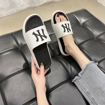 Slip Flops Women's Instagram Style Fashionable 2025 New Arrival Summer Outdoor Wear Couples Beach Sandals Distinctive Non-Slip Sandals