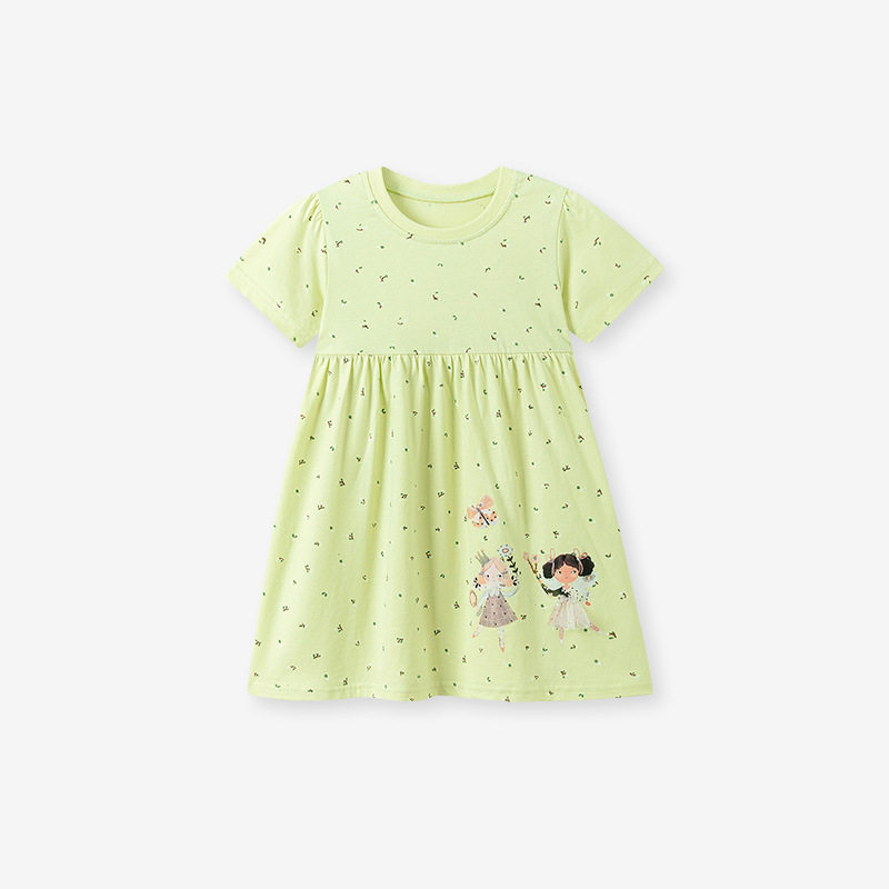 Girls' Dress, New Summer Kids' Dress, Cute Cartoon Stylish Kids' Skirt