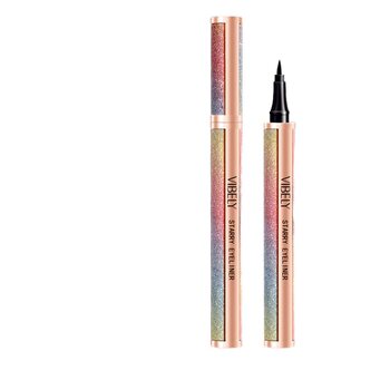 Vibely Starry Sky Sparkling Cross-Border Liquid Eyeliner Pen, Long-Lasting Waterproof and Sweat-Proof, Not Easy to Smudge, Fake Plain Eyeliner