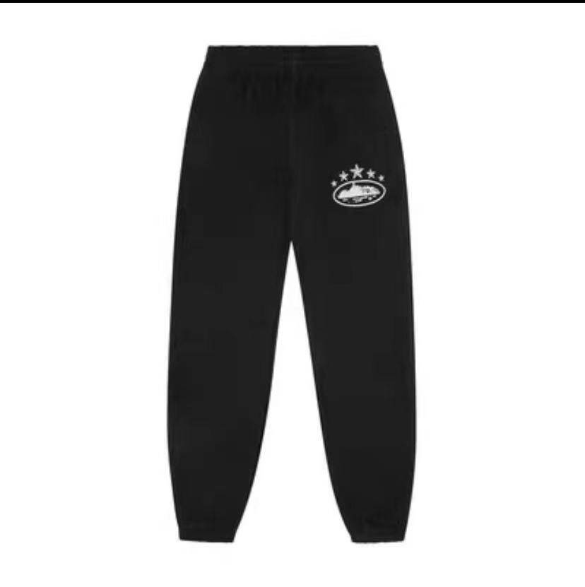 corteiz Alcatraz 4th anniversary limited edition plus velvet casual sports suit unisex sweatshirt sweatpants winter