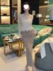 French-Style Sexy Lace Slim-Fit Set for Women 2025 Pure Desire Base Shirt Slimming Bodycon Skirt Two-Piece Set