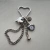 Ins New Chain Heart Clock Pendant Mobile Phone Case Keychain Pendant Wrist Strap Mobile Phone Lanyard Accessories