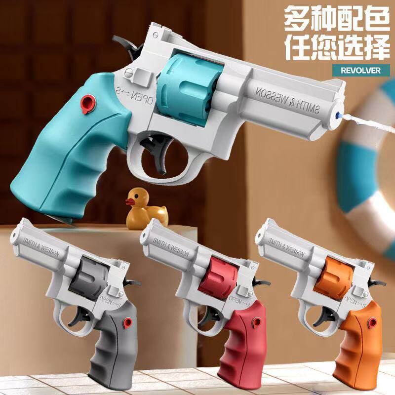 夏季儿童水枪跑男沙滩户外戏水大容量抽拉式迷你喷水枪打水仗玩具