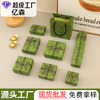 Retro Green Bow Jewelry Box Creative Heaven and Earth Cover Jewelry Necklace Holiday Gift Gift Packaging Box