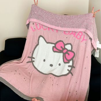 Knitted Blanket Autumn and Winter New Half-Sided Plush Blanket Office Nap Blanket Sofa Cover Blanket Available in All Seasons