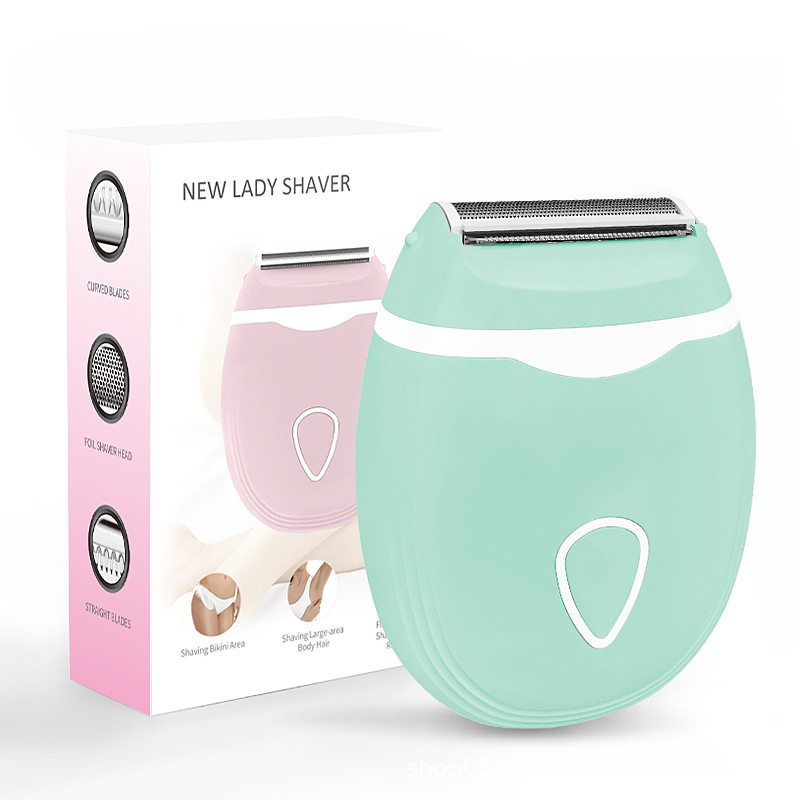 Women's shaver head washable shaver dry battery painless multifunctional shaver can be replaced