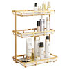 Cosmetics Desktop Storage Rack Accessible Luxury Bathroom Storage Box Multi-layer Dressing Table Storage Rack Free of Installation