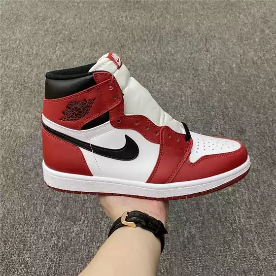 Original Putian Aj1 High-Top Basketball Shoes Obsidian Chicago University Blue Unisex Trendy Fashion Sneakers