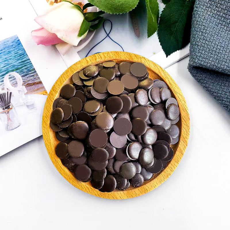 Thousands of Words Dark Chocolate Coin 1kg White Chocolate Bean Pure Cocoa Butter Cake Decoration Noodles Baking Ingredients