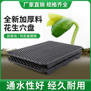 Plastic peanut bud planting box hydroponic box sprout seedling tray black peanut bud plug tray soilless cultivation hydroponic basket