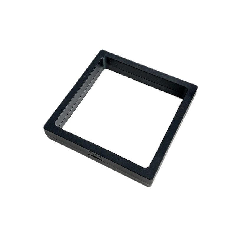 A generation of exquisite flannel jewelry box fashion transparent film box earrings bracelet necklace storage box 7*9