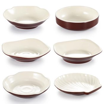 Kaibaiya melamine small plate imitation porcelain plastic fast food small bowl dish dish seasoning dish cold dish snack plate commercial