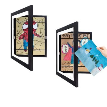 Pvc Handmade Photo Frame Amazon English Rectangular Large Size Hollow Kidsren's Art Picture Frame Cross-Border Wholesale