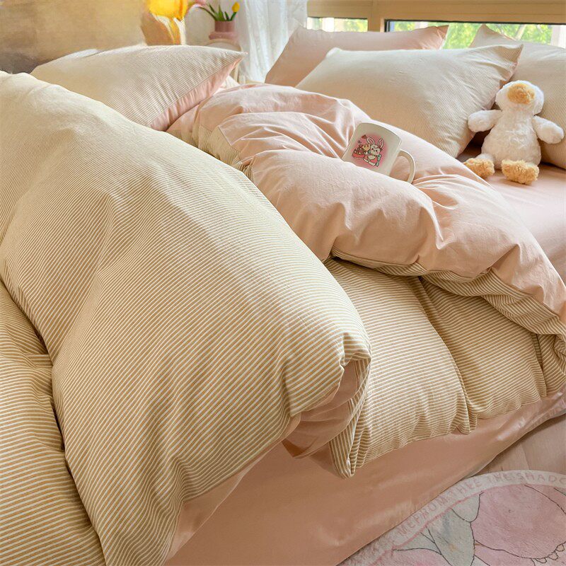 Pure Cotton Quilt Cover Single Piece All-Cotton Quilt Cover Student Dormitory Single-Person Quilt Cover 150*200 Quilt Cover