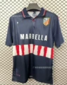 1997/98 atletico madrid away kit - cyan