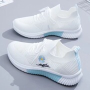 One-piece flying woven casual shoes fashion Sports women's shoes Korean style versatile shoes women's cross-border women's shoes