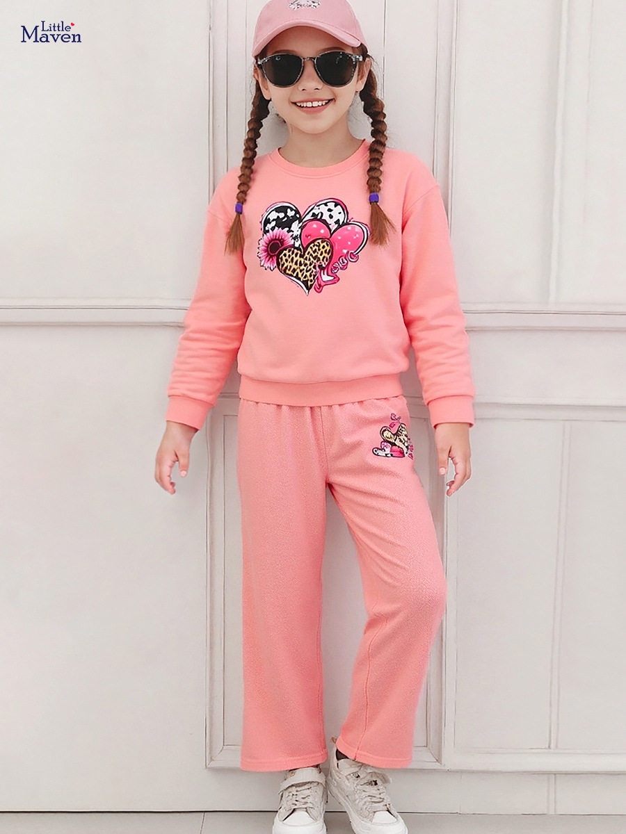 Girls' Autumn Set in Stock Wholesale, Stylish Kids' Outfit, Cute Fall Wear