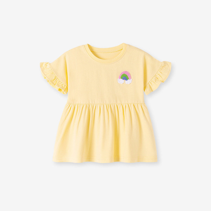 Factory Girls' Set, Summer Short-sleeve Kids' Outfit, Kids' Set Wholesale