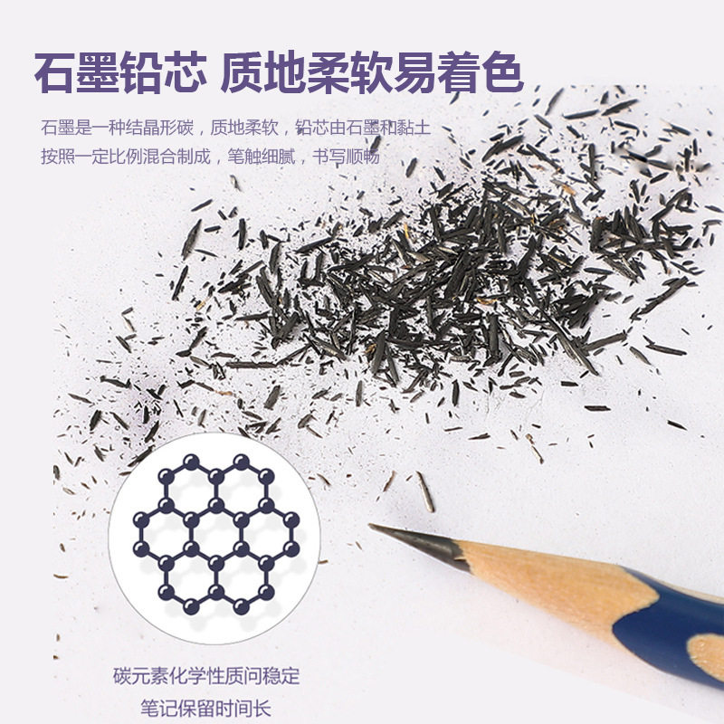 Hole Pen Pencil Primary School Student Triangle Rod Hb/2B Kidsren's Correction Grip Posture Practice Pencil Learning Stationery Wholesale