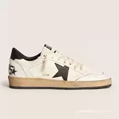 2025 Foreign Trade Genuine Leather Distressed Sneakers for Men and Women, Star Shoes, Casual Versatile Fashion Sneakers, White Shoes