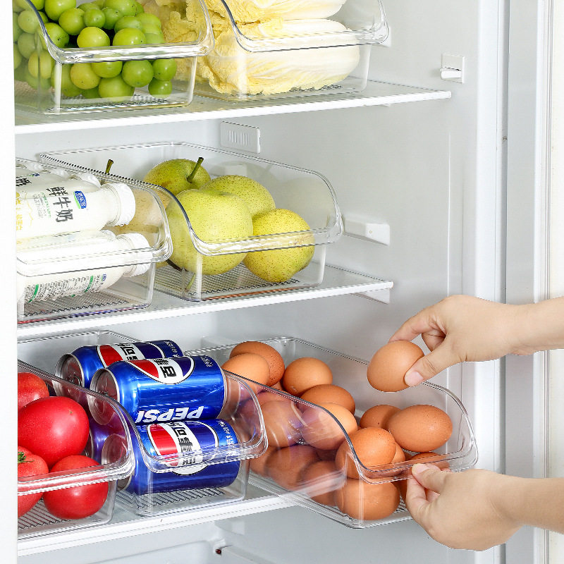 Refrigerator Storage Box Storage Finishing Artifact Drawer Box Storage Box Finishing Box Egg Food Preservation Box Kitchen