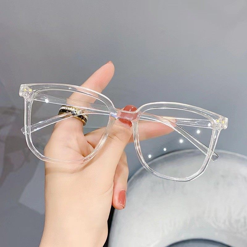 Plain anti-blue light plain glasses Internet celebrity same style glasses large frame slimming glasses frame men and women same style myopia glasses frame