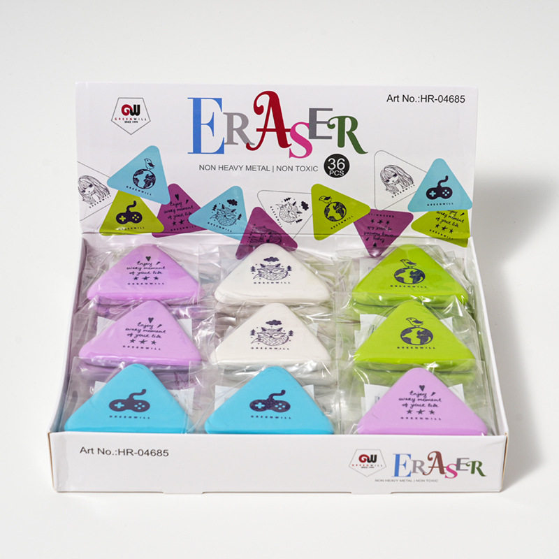 Notice Board Eraser, No Crumbs, Super Clean, No Traces, Must-Have Cartoon Cute Kindergarten Eraser for Primary School Students Wholesale