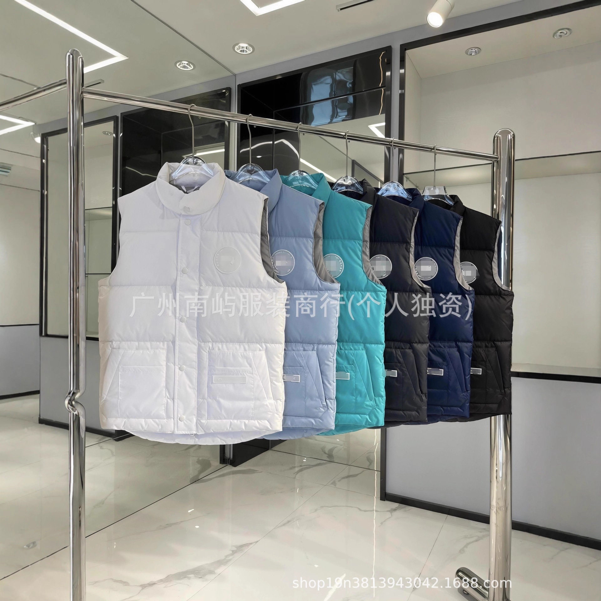 Международная торговая марка Da Gejia white label предлагает мужские и женские короткие осенне-зимние жилеты, жилетки из хлопка, теплые и плотные куртки Изображение 1