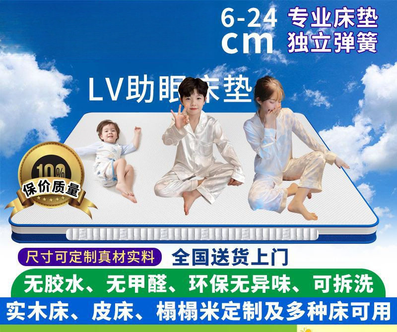 Brand Independent Spring Mattress 10cm Tatami 12cm Removable and Washable Soft and Hard Memory Foam Mattress 15cm