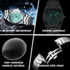 Swiss Brand Paazomu Cross-Border Popular Men's Watch with Large Dial, Luminous Quartz, Waterproof Calendar Watch