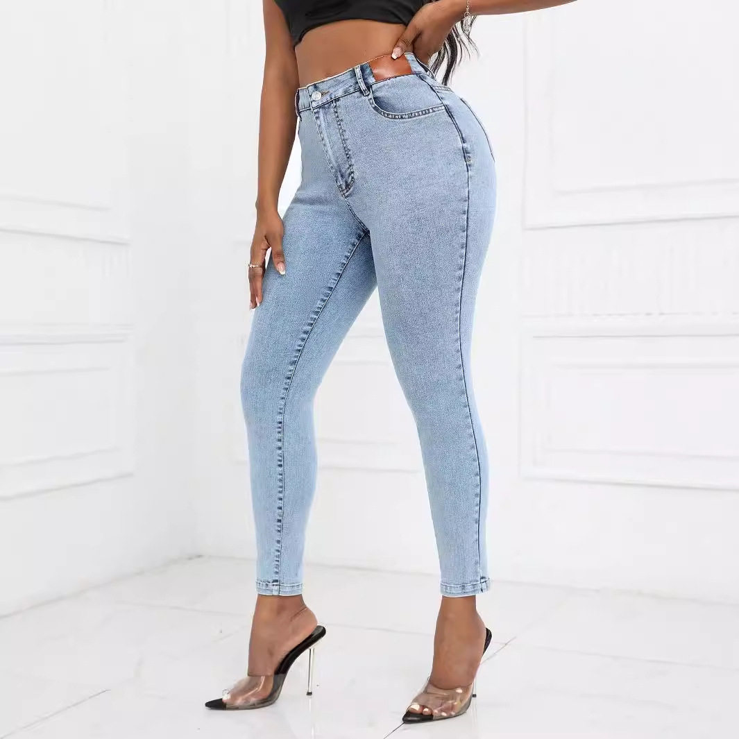 Slim Fit Stretch Denim Jeans for Women Casual Style Comfortable Fabric Versatile Use Ready to Ship