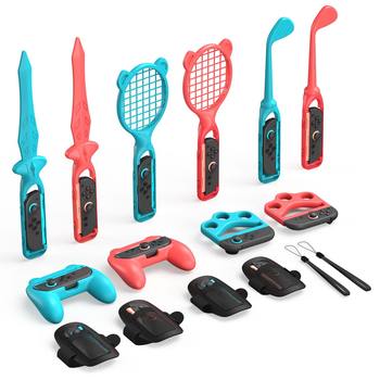Switch2 Fitness Sports Set 14-in-1 Motion-Sensing Game Controller Lightsaber Tennis Racket Racing Steering Wheel Accessories
