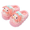 2025 Autumn and Winter Children's Cotton Slippers Indoor Cute Cartoon Boys and Girls Slippers Infant Baby Cotton Slippers Wool Slippers