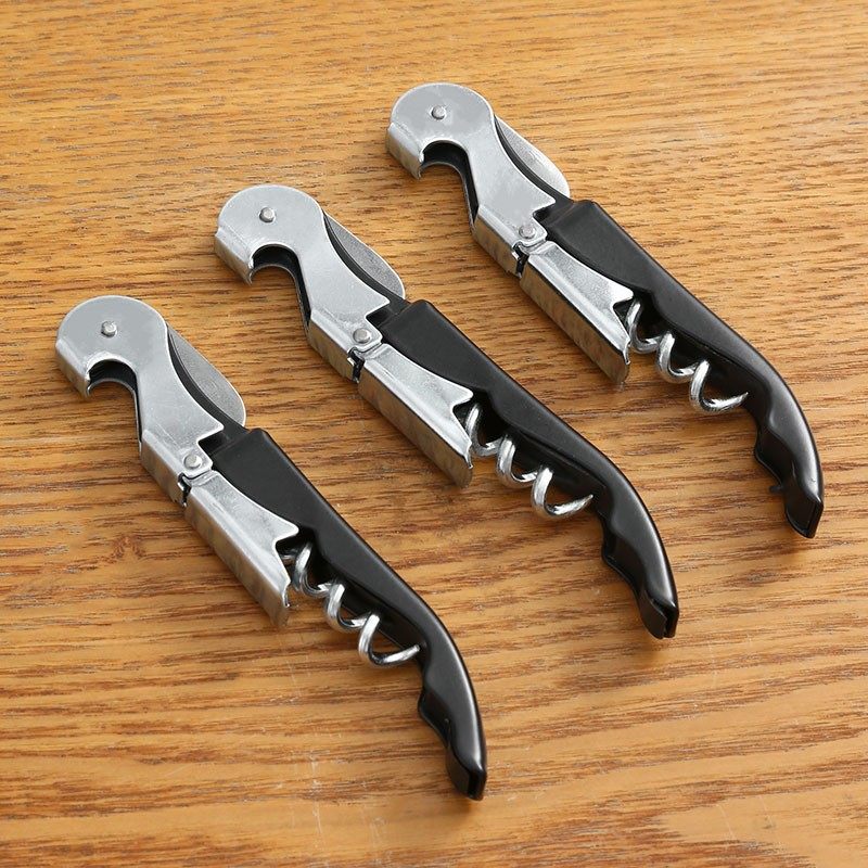 Stainless Steel Multifunctional Seahorse Knife Beer and Wine Bottle Opener High-End Wine Bottle Opener Set Customization